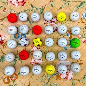 Lot of 3️⃣6️⃣ Callaway Used Golf Balls ⛳️ Chromesoft, Supersoft, Warbird + more